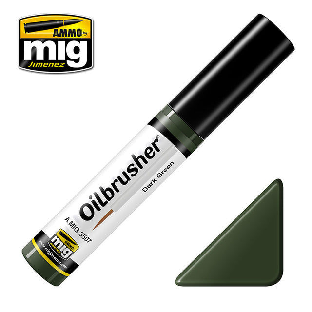 MIG3507 Dark Green oilbrusher 10ml | Ammo by Mig Jimenez