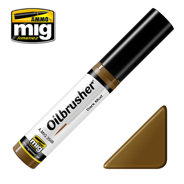 MIG3508 Dark Mud oilbrusher 10ml | Ammo by Mig Jimenez