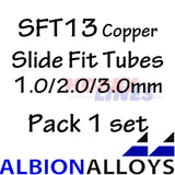 Slide Fit Tubes Selection Packs ALBION ALLOYS Precision Metal Various Sizes SFT