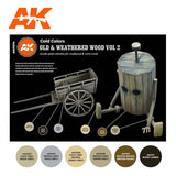 Oil & Weathered Wood - Vol 2 - Cold Colours - 3G Acrylic Paint x 6 | AK interactive | AK11674