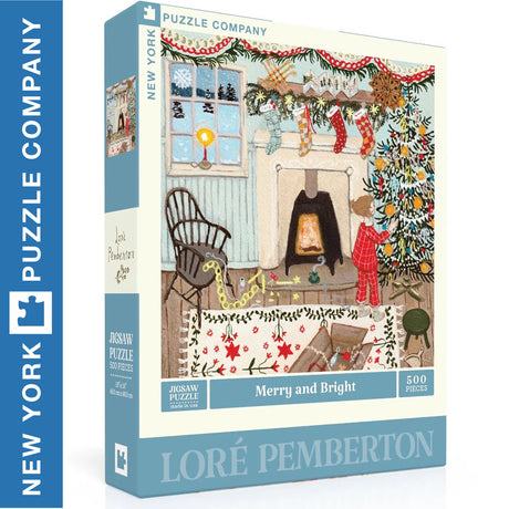 Merry and Bright 500pc Jigsaw | New York Puzzle Company |  NPZLP2327