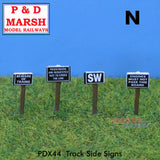 Track Side Signs | P&D Marsh | X44