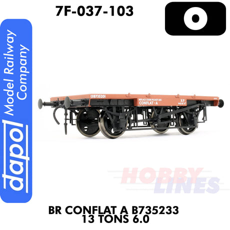 B R Conflat A B735233 13 Tons 6.0 Wagon | Dapol | 7F-037-103