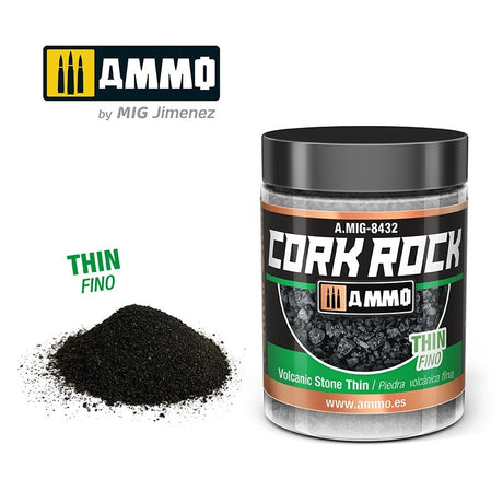 Cork Rock -  Volcanic Rock Thin  - 100ml Jar | Ammo by Mig Jimenez | MIG8432