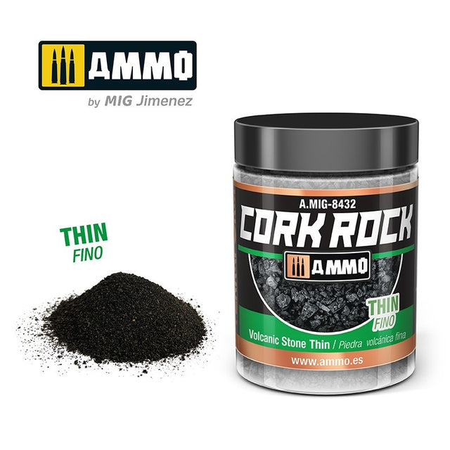 Cork Rock -  Volcanic Rock Thin  - 100ml Jar | Ammo by Mig Jimenez | MIG8432