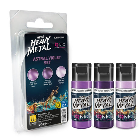 Real Heavy Metal - Astral Violet Set - 3 x 20ml | IONIC | IONIC0588