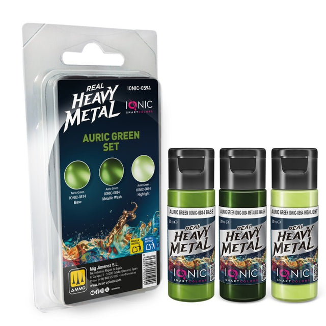 Real Heavy Metal  - Auric Green Set - 3 x 20ml | IONIC | IONIC0594