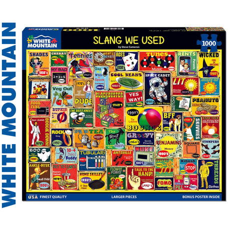 Slang We Used - 1000pc Puzzle | White Mountain | 1885pz