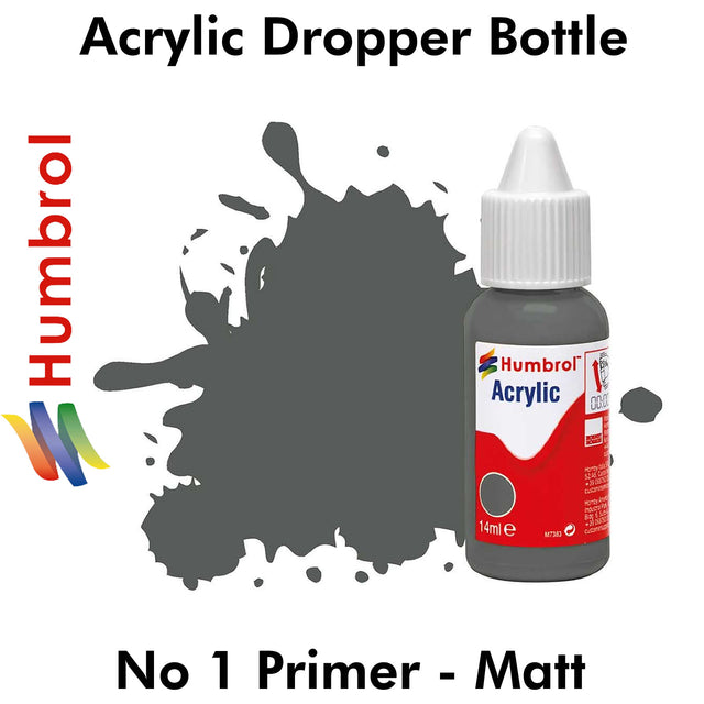 Acrylic Dropper Bottle - No 1 Primer - Matt | Humbrol | DB0001