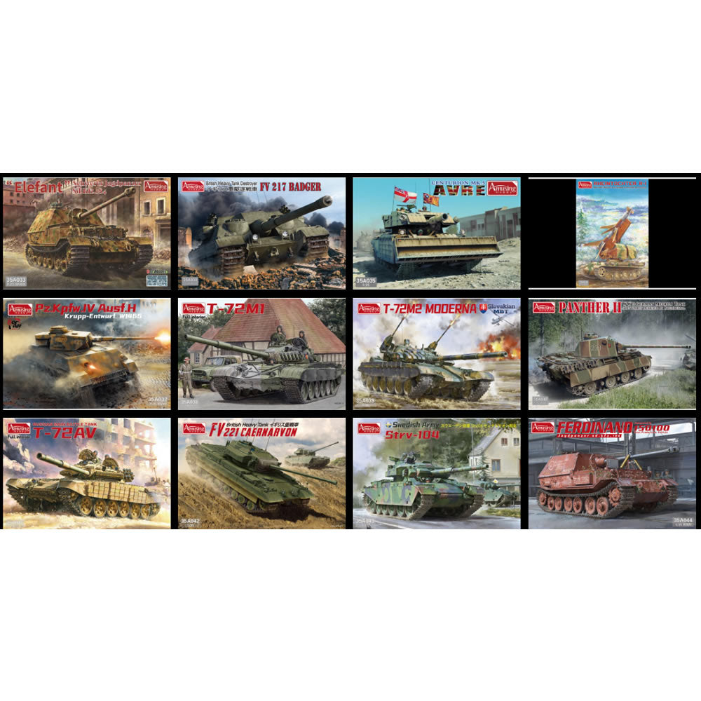 SD. Kfz184 FERDINAND Tank & 16t STRABOKRAN 2in1 1:35 kit | Amusing Hobby | 35A030