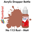 Acrylic Dropper - No 113 Rust - Matt | Humbrol | DB0113