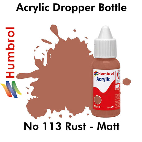 Acrylic Dropper - No 113 Rust - Matt | Humbrol | DB0113