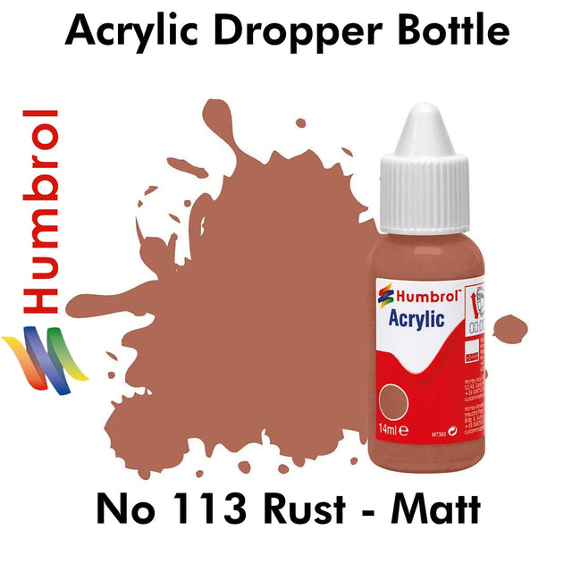 Acrylic Dropper - No 113 Rust - Matt | Humbrol | DB0113