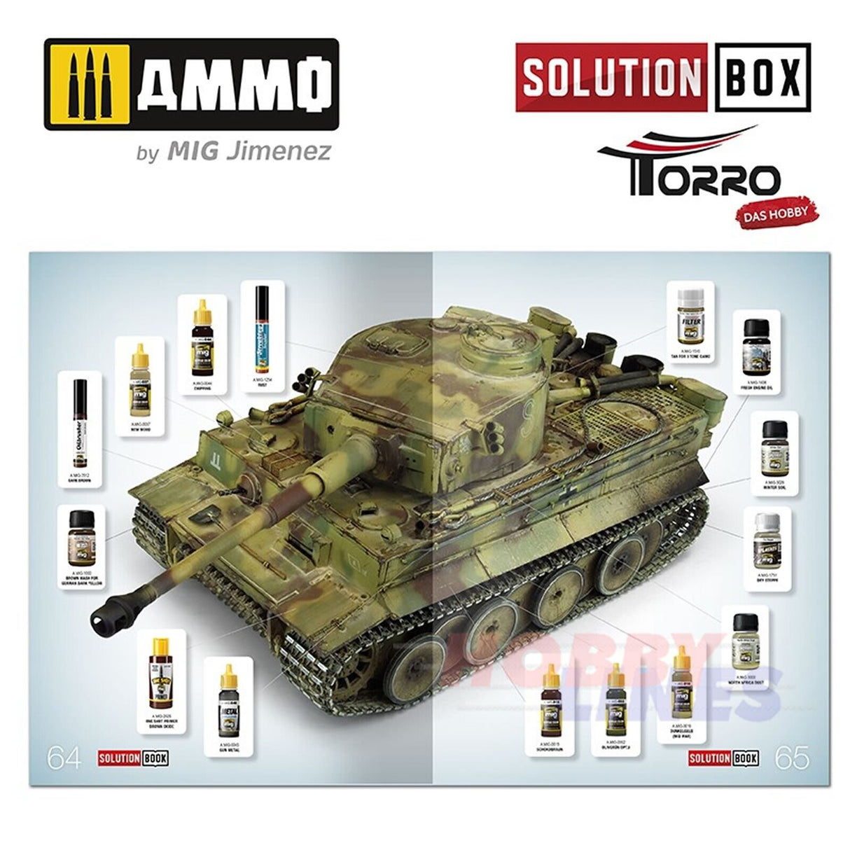 WWII GERMAN TANKS Colours & Weathering System Solution Box 2414300000 Ammo Mig