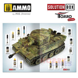 WWII GERMAN TANKS Colours & Weathering System Solution Box 2414300000 Ammo Mig
