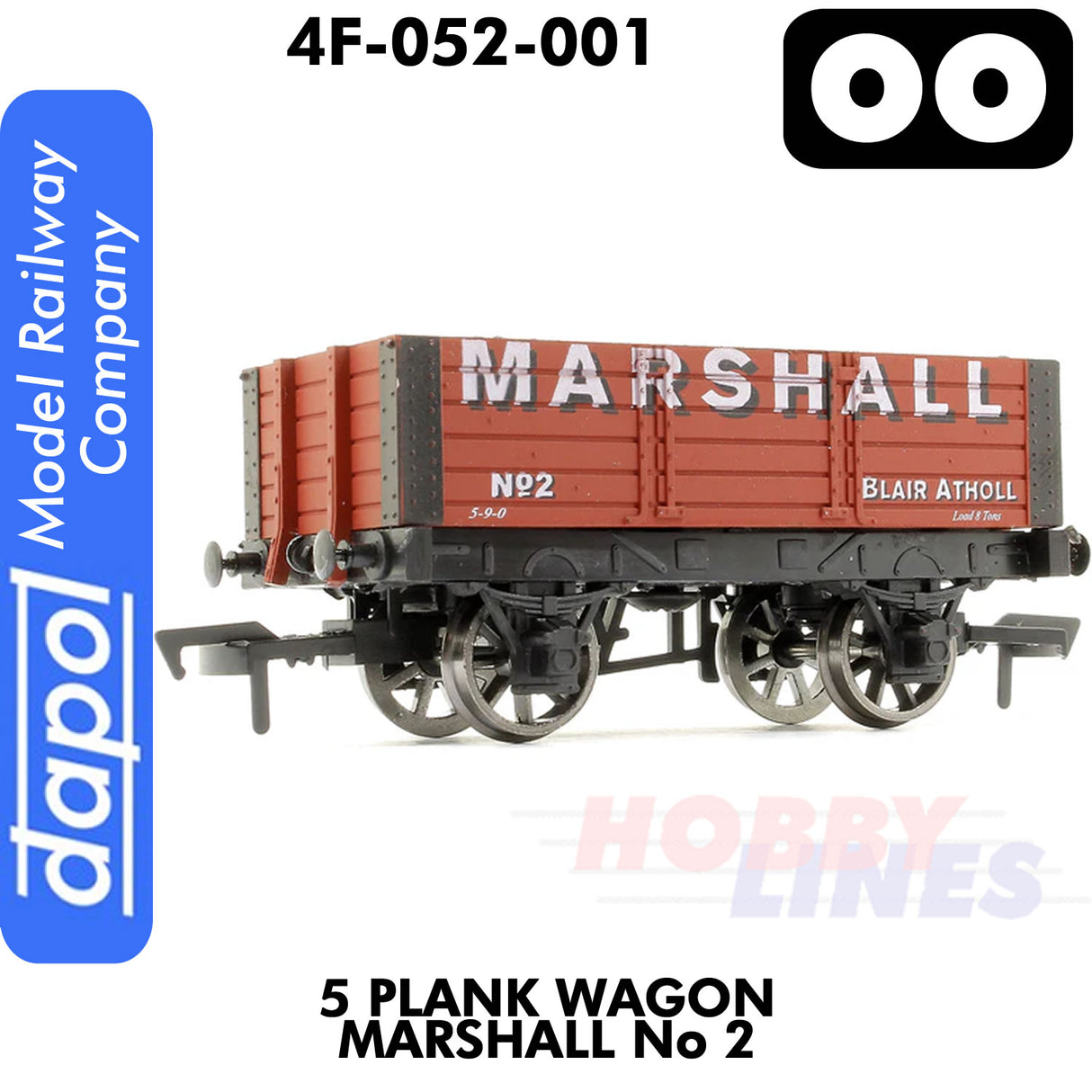 5 Plank Wagon Marshall No 2  | Dapol | 4F-052-001