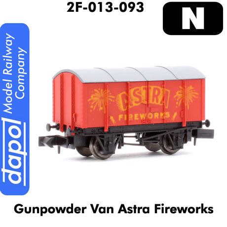 Gunpowder Van ASTRA FIREWORKS wagon 1:148 scale N gauge | Dapol | 2F-013-093