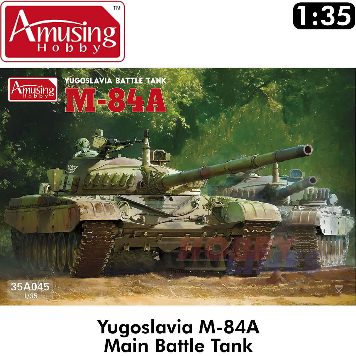 M-84A Yugoslavia MBT Main Battle Tank 1:35 Amusing Hobby 35A045