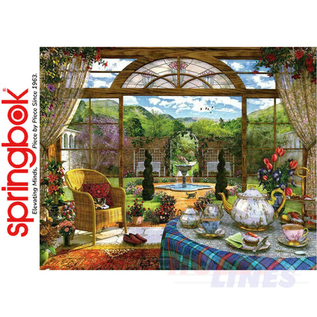 THE CONSERVATORY 1000 piece SPRINGBOK Jigsaw Puzzle Random Cut Super Deluxe