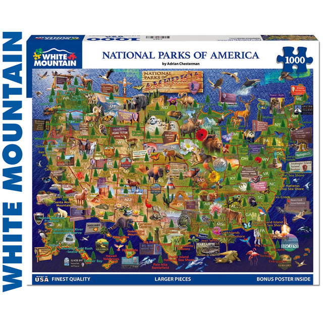 National Parks of America - 1000pc Puzzle | White Mountain | 1976pz