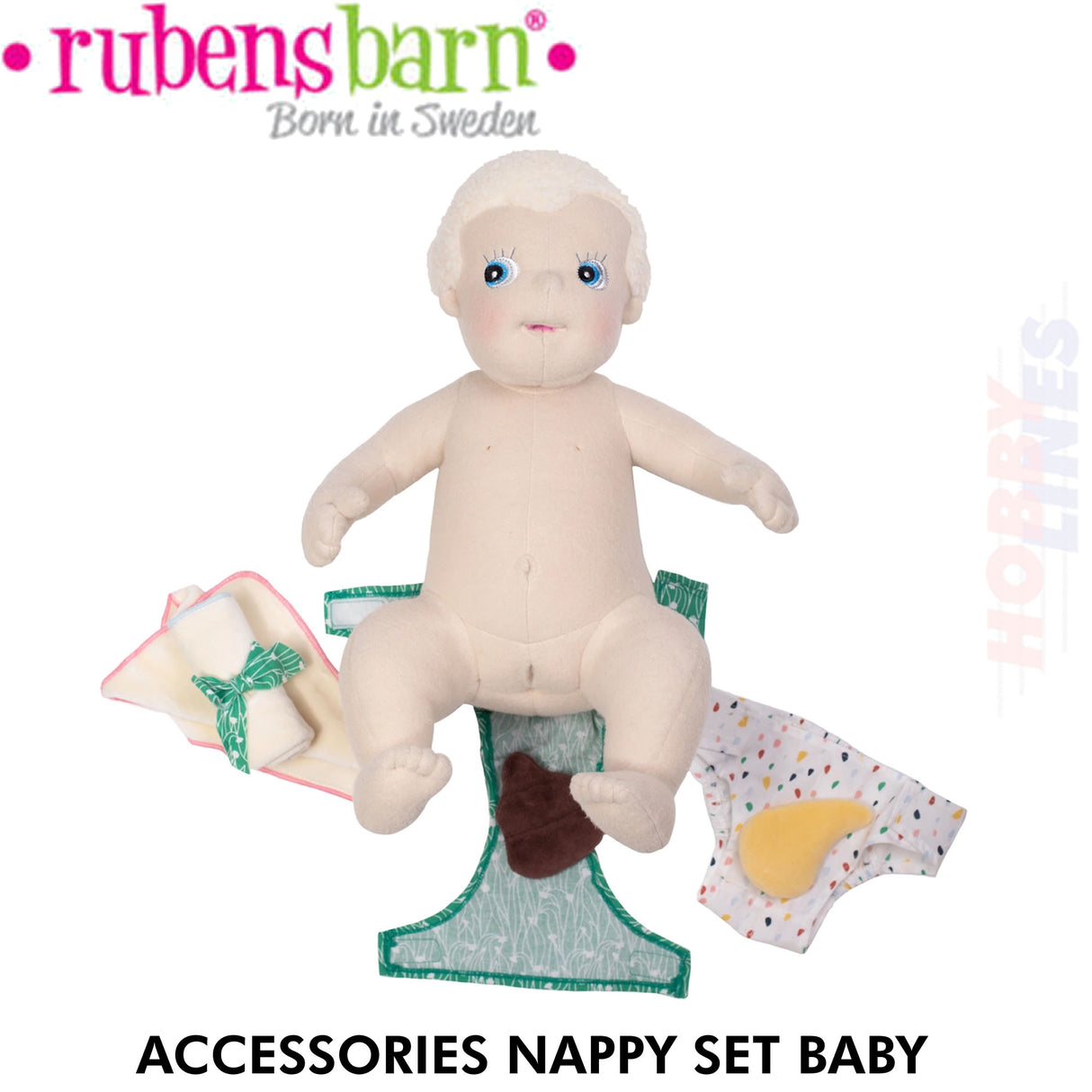 Nappy Accessory Set - Doll accessories | Rubens Barn | 30-1221-00