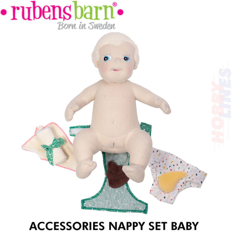 Nappy Accessory Set - Doll accessories | Rubens Barn | 30-1221-00