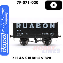 Load image into Gallery viewer, 7 Plank Wagon RUABON 828 1:43 O gauge Dapol 7F-071-030
