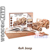 4 x 4 Jeep - 3D Puzzle | Wooden City | WR309