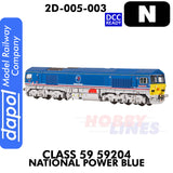 Class 59 59204 National Power Blue - DCC Ready | Dapol | 2D-005-003