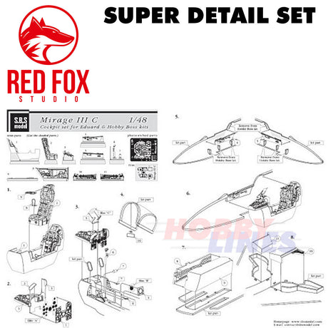 1/48 Mirage III C (for Hobby Boss kit)