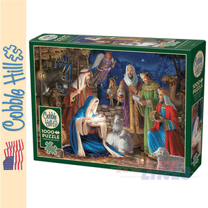 Miracle in Bethlehem Nativity Christmas Cobble Hill 1000pc jigsaw puzzle 40223