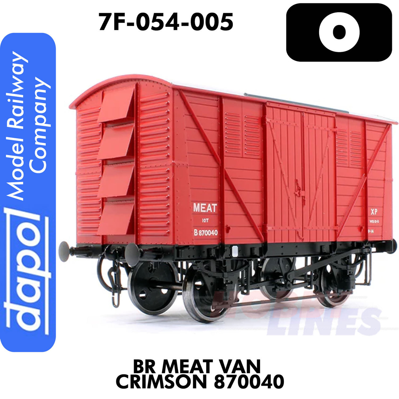 BR Meat Van Crimson 870040  | Dapol | 7F-054-005