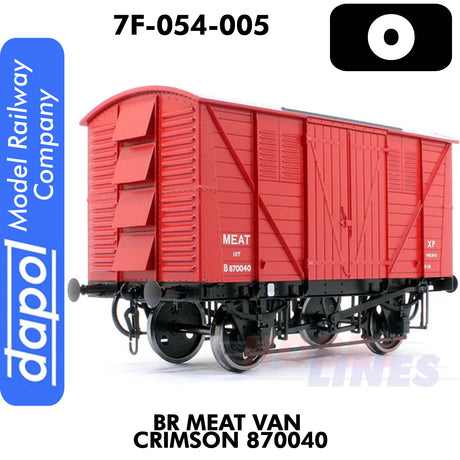 BR Meat Van Crimson 870040  | Dapol | 7F-054-005