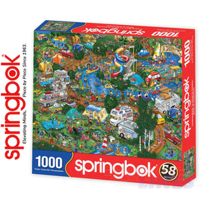 CAMPING WORLD 1000 piece SPRINGBOK Jigsaw Puzzle Random Cut Super Deluxe