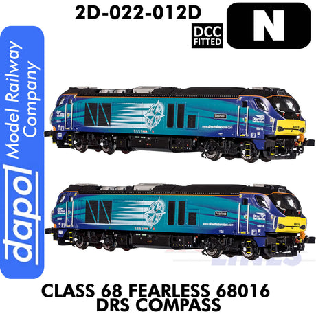 Class 68 Fearless 68016 DRS Compass - DCC Fitted | Dapol | 2D-022-012D