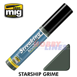 STREAKING BRUSHER Range Enamel Oilbrusher 10ml Brush in cap Ammo By Mig Jimenez