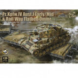 Pz.Kpfw IV Ausf.J & Ommr Rail Flatbed -  1/35 | Border Models | BT025