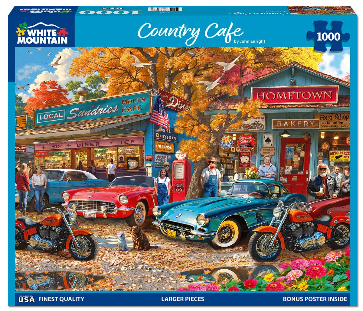 Country Café - 1000pc Puzzle | White Mountain | 2174pz