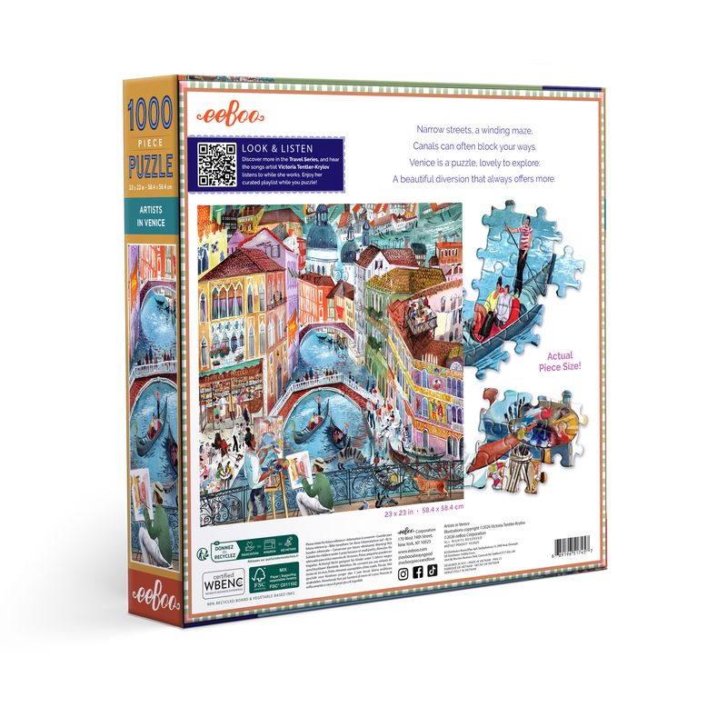 Artists in Venice 1000pc Puzzle | eeBoo | PZT457