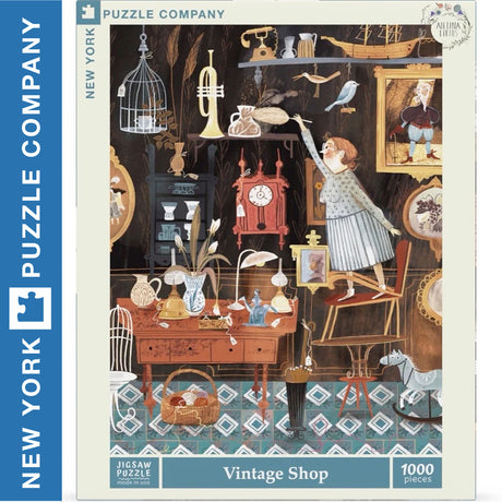 VINTAGE SHOP New York Puzzle Company 1000pc Jigsaw 
