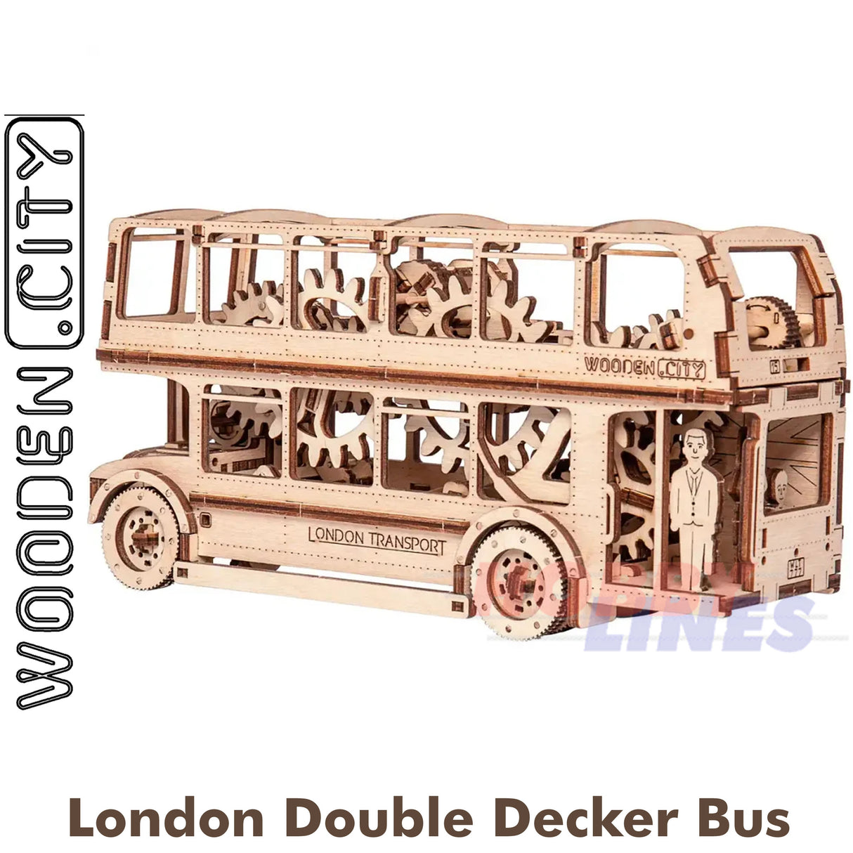 London Double Decker - 3D Puzzle | Wooden City | WR303