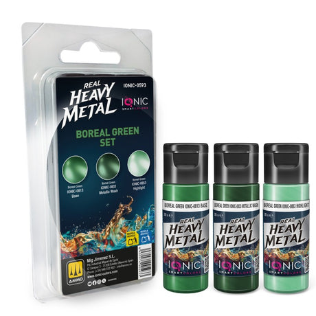 Real Heavy Metal - Boreal Green Set - 3 x 20ml | IONIC | IONIC0593