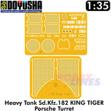 KING TIGER Sd.Kfz.182 PORSCHE TURRET German Tank WWII 1:35 kit DOYUSHA DOY35KT1