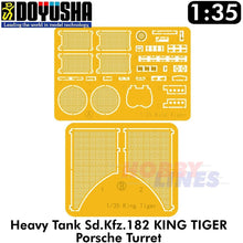 Load image into Gallery viewer, KING TIGER Sd.Kfz.182 PORSCHE TURRET German Tank WWII 1:35 kit DOYUSHA DOY35KT1
