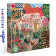 eeBoo ENGLISH COTTAGE 1000 pc Square Jigsaw Puzzle Super Deluxe PZTCGE