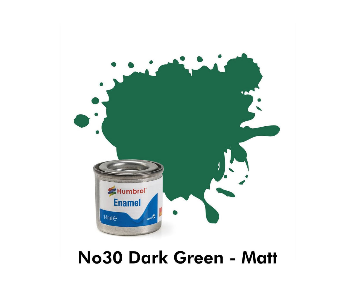 Enamel Tinlets No 30 Dark Green Matt