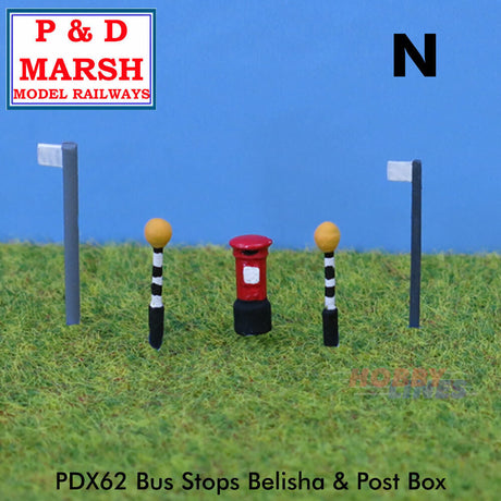Bus Stops Belisha and Post Box | P&D Marsh | X62