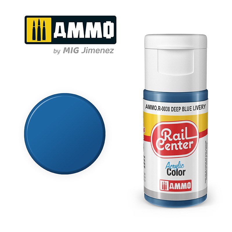 Rail Center - Deep Blue Livery - 15ml | Ammo by Mig Jimenez | MIGR0038