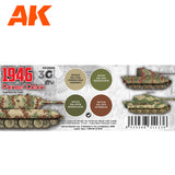 3G Special Set - 1946 Panzer Colors - 4 x 17ml Acrylic Paint | AK interactive | AK11669