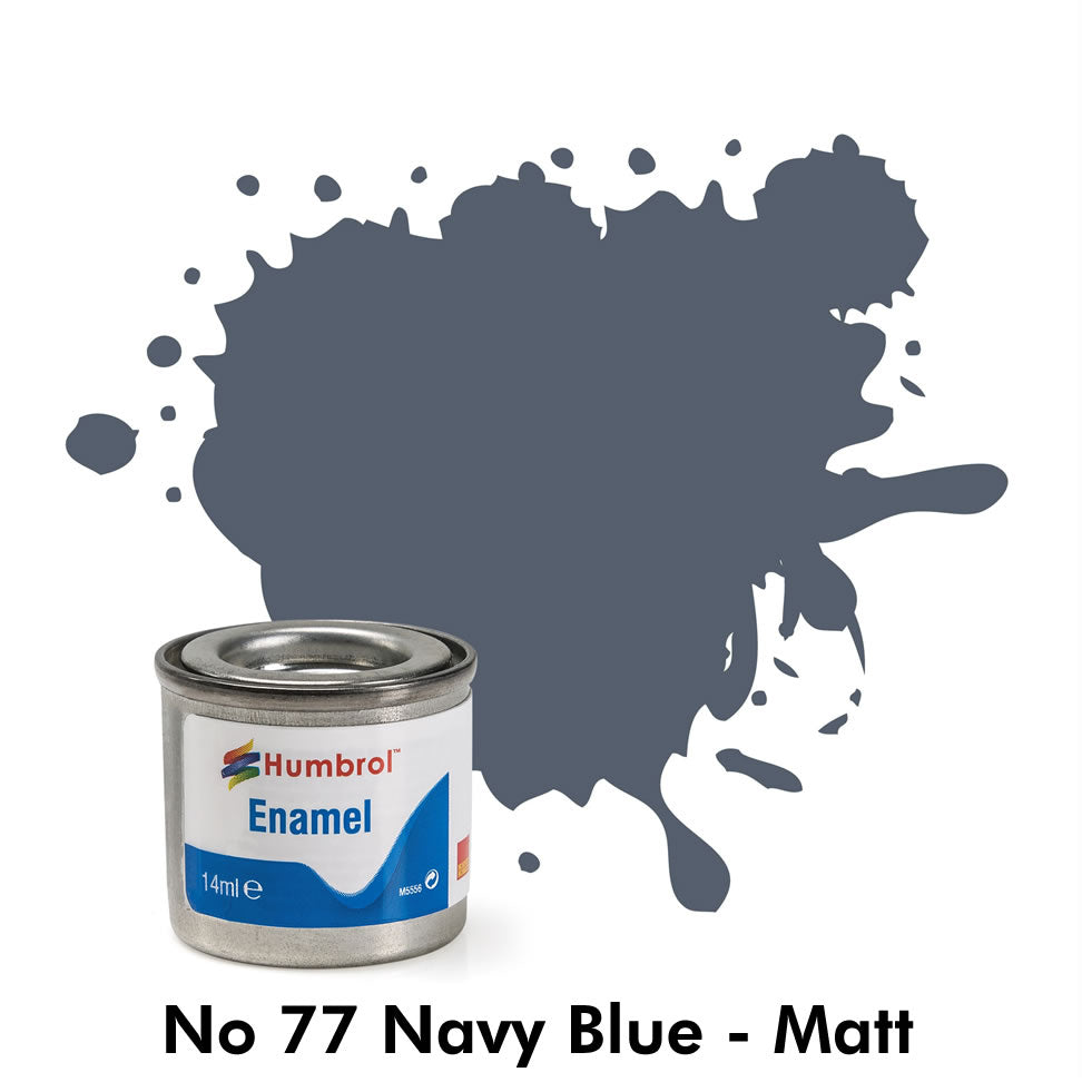 Enamel Tinlets No 77 Navy Blue Matt